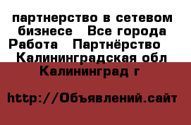 партнерство в сетевом бизнесе - Все города Работа » Партнёрство   . Калининградская обл.,Калининград г.